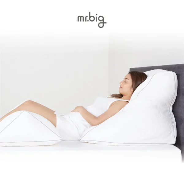 mr.big GERD Pillow หมอน Ergonomic สำหรับผู้ป่วยกรดไหลย้อน ปรับระดับได้ พร้อมปลอกถอดซักได้ - Image 6