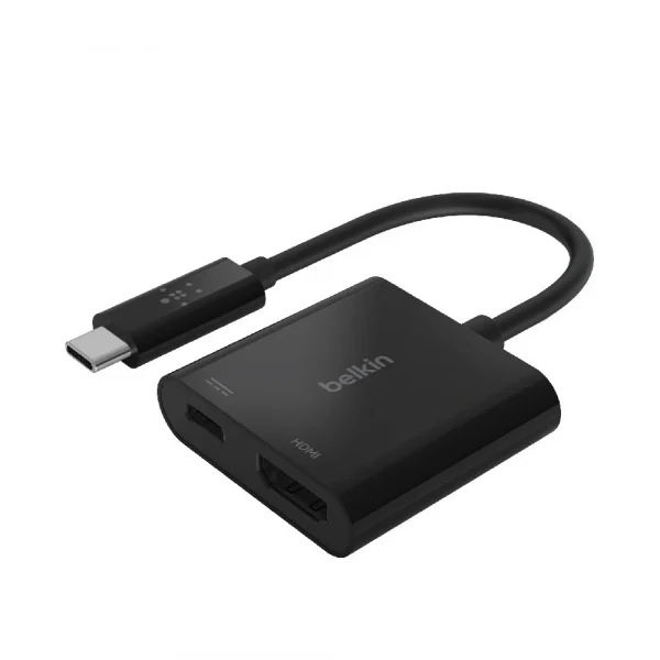 Belkin AVC002 อะแดปเตอร์แปลงสัญญาณภาพและเสียง USB-C to HDMI (4K @60Hz) มีพอร์ต USB-C รองรับการชาร์จสูงสุด 60 วัตต์ - Image 2