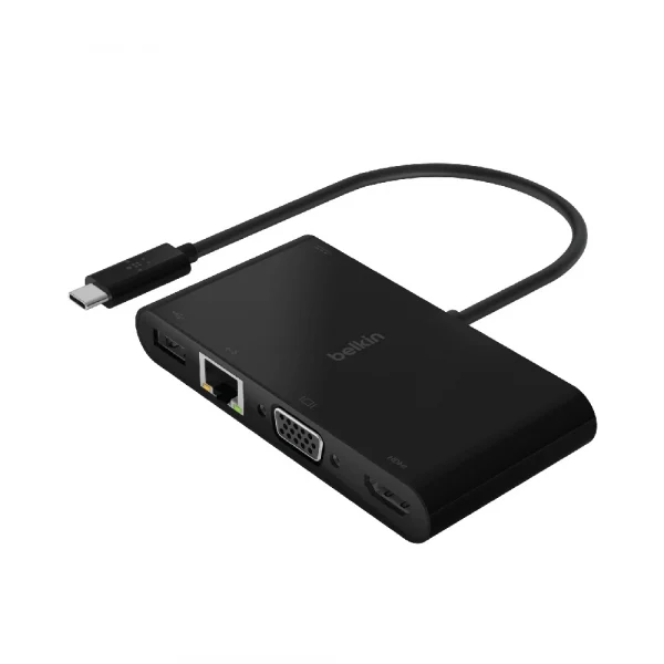 Belkin AVC004 มัลติมีเดียอะแดปเตอร์ USB-C รองรับภาพ 4K/30Hzและชาร์จไฟอุปกรณ์สูงสุด 100 วัตต์ ใช้งานได้กับ MacBook M1/M2 - Image 2