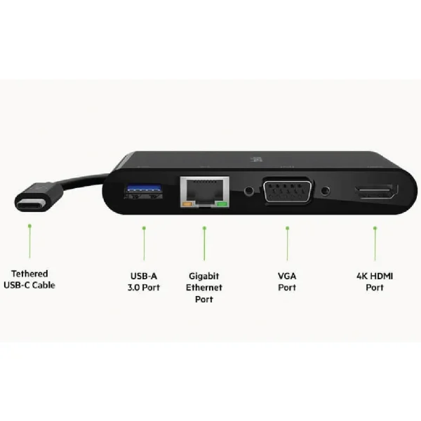 Belkin AVC005 อะแดปเตอร์ USB-C รองรับสัญญาณภาพสูงสุด 4K @30Hz ใช้งานได้กับ MacBook M1/M2, iPad Pro, iPad Air4/5 - Image 3