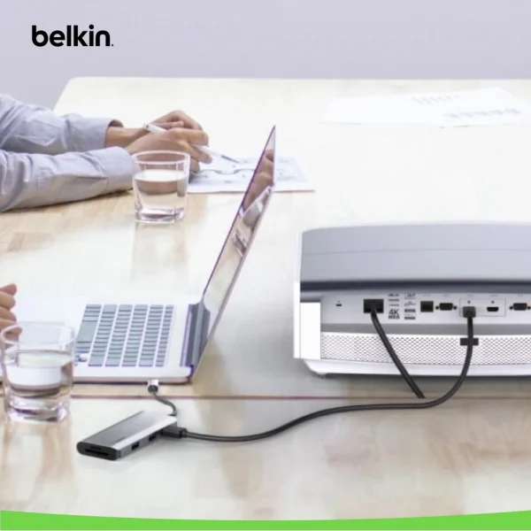 Belkin AVC007 ฮับมัลติพอร์ต CONNECT Hub USB-C3.1 5-in-1 Multiport Hub สำหรับ Windows MAC - Image 2