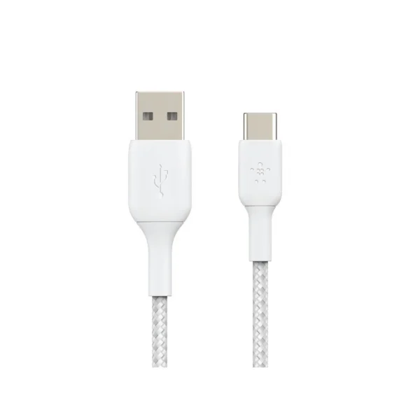 Belkin CAB002 สายชาร์จ USB-C to USB-A สายถักไนล่อนทนทานเพิ่มขึ้น 10 เท่า รับกำลังไฟสูงสุด 60 วัตต์*aff -1 เมตร - Image 4