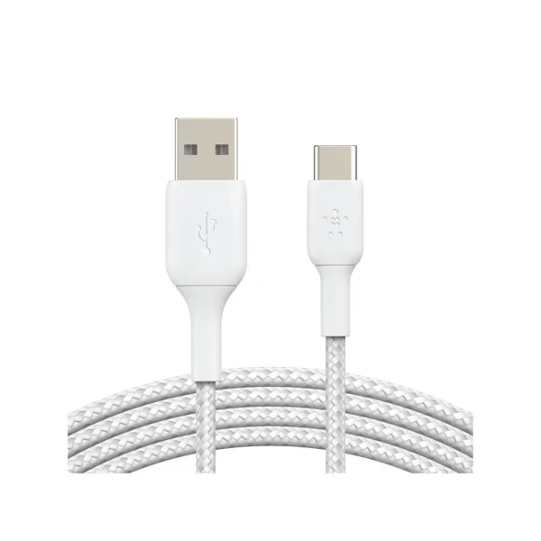Belkin CAB002 สายชาร์จ USB-C to USB-A สายถักไนล่อนทนทานเพิ่มขึ้น 10 เท่า รับกำลังไฟสูงสุด 60 วัตต์*aff -1 เมตร - Image 3