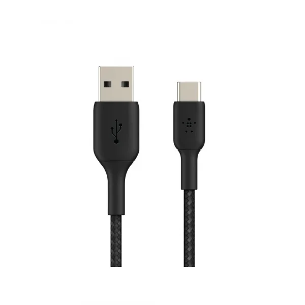 Belkin CAB002 สายชาร์จ USB-C to USB-A สายถักไนล่อนทนทานเพิ่มขึ้น 10 เท่า รับกำลังไฟสูงสุด 60 วัตต์*aff -2 เมตร - Image 2
