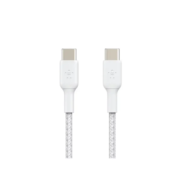 Belkin CAB004 สายชาร์จ USB-C ได้รับกาารับรอง USB-IF รองรับกำลังไฟสูงสุด 60 วัตต์ ใช้ได้กับสมาร์ทโฟน และ MacBook -1 เมตร สีขาว - Image 2
