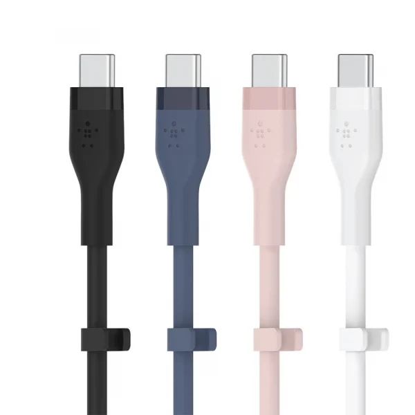 Belkin CAB009 สายชาร์จ USB-C ได้รับกาารับรอง USB-IF ชาร์จ 0-50% ใน 26 นาที* ทนเพิ่มขึ้น 25 เท่า* รองรับกำลังไฟ 60W -1 เมตร สีชมพู - Image 4