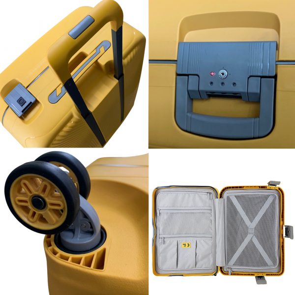 CAGGIONI กระเป๋าเดินทางแบบโครง รุ่นจอย (Joy frame) C20021 สีเหลือง ขนาด 24 นิ้ว - Image 10