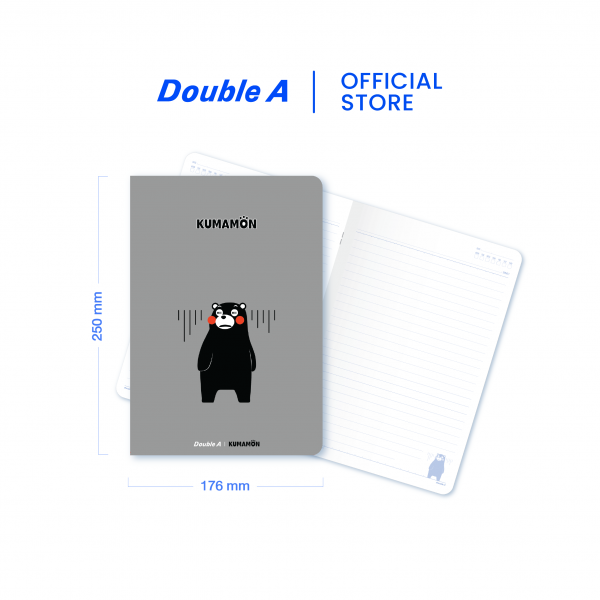 สมุดบันทึก หน้าปกลาย Kumamon ขนาดB5 80 แกรม 40 แผ่น 4 เล่ม (คละแบบ) - Image 2