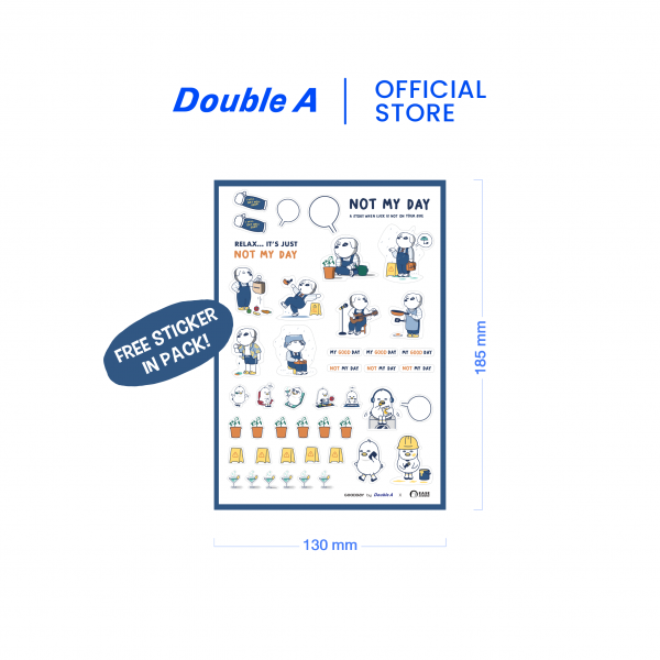 ดั๊บเบิ้ล เอ ปฏิทินตั้งโต๊ะ 2025 ลาย Not My Day - Image 3