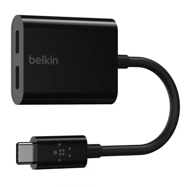 Belkin F7U081 อะแดปเตอร์เพิ่ม Type-C 2 ช่อง ชาร์จและฟังเพลงได้พร้อมกันสำหรับ Samsung Galaxy, Google Pixel, iPad Pro - Image 2