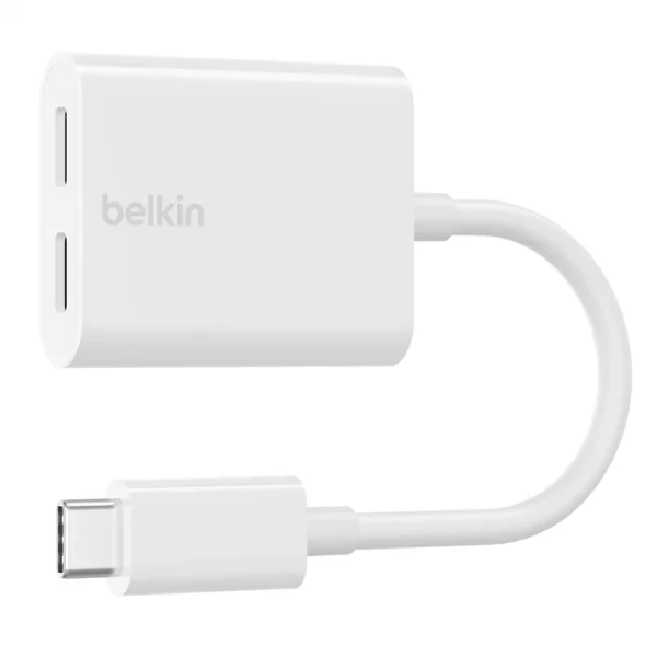 Belkin F7U081 อะแดปเตอร์เพิ่ม Type-C 2 ช่อง ชาร์จและฟังเพลงได้พร้อมกันสำหรับ Samsung Galaxy, Google Pixel, iPad Pro - Image 2