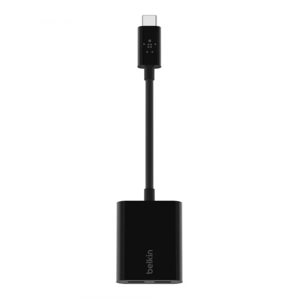 Belkin F7U081 อะแดปเตอร์เพิ่ม Type-C 2 ช่อง ชาร์จและฟังเพลงได้พร้อมกันสำหรับ Samsung Galaxy, Google Pixel, iPad Pro - Image 5