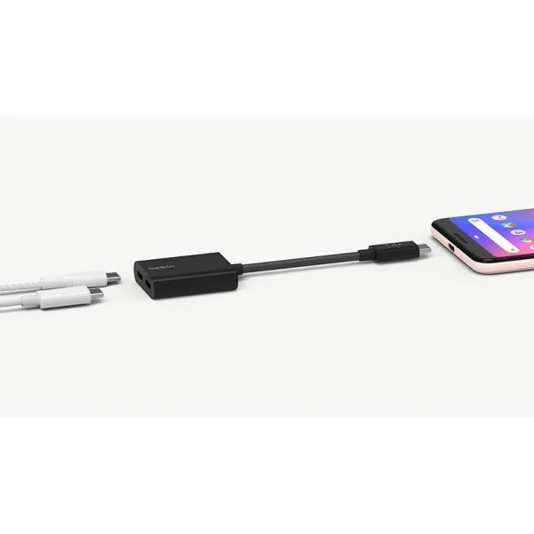 Belkin F7U081 อะแดปเตอร์เพิ่ม Type-C 2 ช่อง ชาร์จและฟังเพลงได้พร้อมกันสำหรับ Samsung Galaxy, Google Pixel, iPad Pro - Image 7