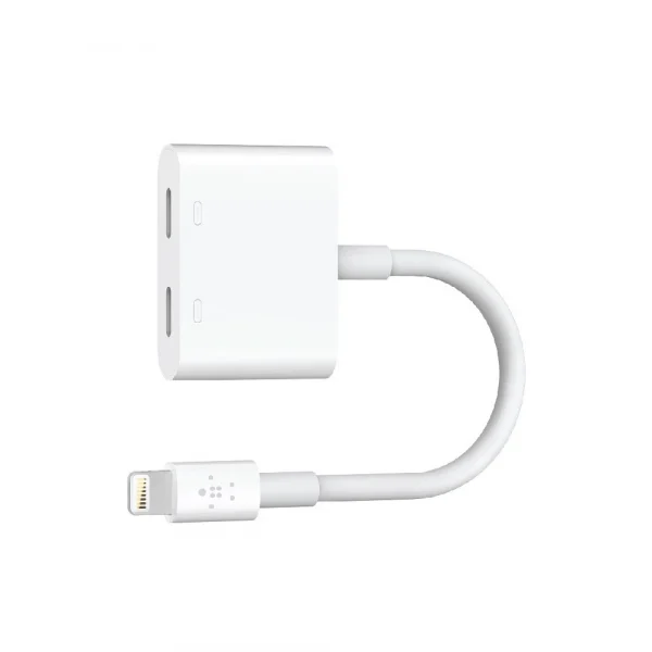 Belkin F8J198 อะแดปเตอร์ RockStar Lightning Audio + Charge ชาร์จ+รับสาย/ฟังเพลง/ดูหนัง/เล่นเกมได้พร้อมกัน - Image 2