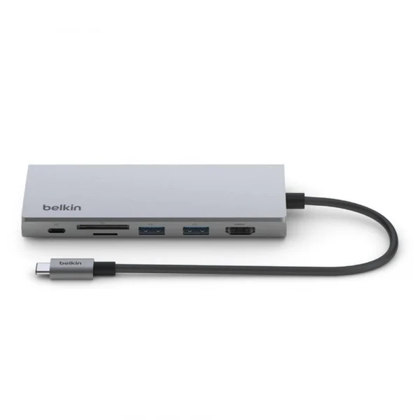 Belkin INC009 ฮับมัลติพอร์ต USB-C 3.1 แบบ 7-in-1 รองรับ 4K@60Hz, LAN 2.5Gbps, PD 100W ใช้ได้ทั้ง Windows และ Mac - Image 2