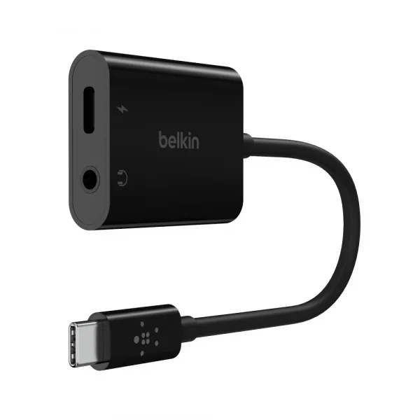 Belkin NPA004 RockStar™ 3.5mm Audio + USB-C อะแดปเตอร์เพิ่มพอร์ต USB-C ให้ชาร์จและ ฟังเพลงหรือเล่นเกมได้พร้อมกัน - Image 7