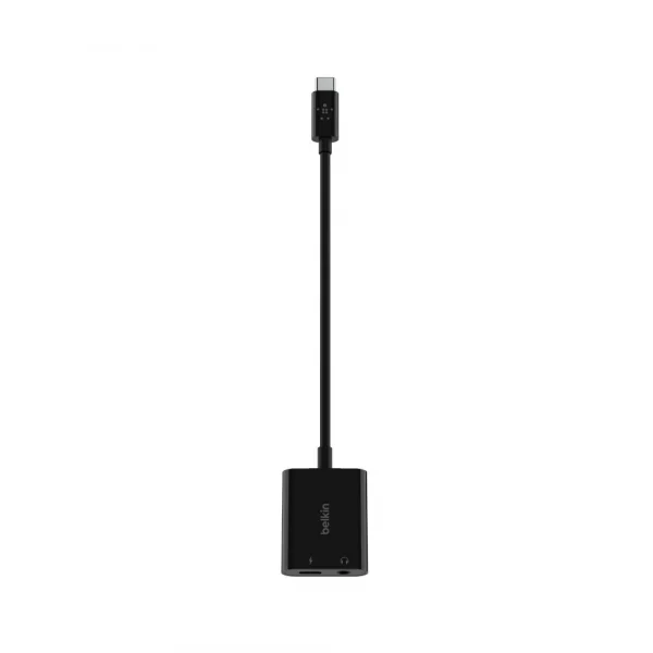 Belkin NPA004 RockStar™ 3.5mm Audio + USB-C อะแดปเตอร์เพิ่มพอร์ต USB-C ให้ชาร์จและ ฟังเพลงหรือเล่นเกมได้พร้อมกัน - Image 4