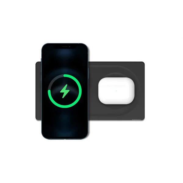Belkin แท่นชาร์จเร็วไร้สาย MagSafe 15W BoostCharge Pro 2-in-1 ชาร์จ สำหรับชาร์จ iPhone และ AirPods (WIZ019) - Image 4