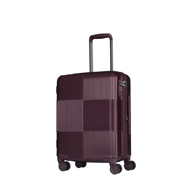 CAGGIONI กระเป๋าเดินทาง รุ่นโวยาจเกอร์ ( Voyageur 15082 ) สีแดงไวน์ ขนาด 20 นิ้ว