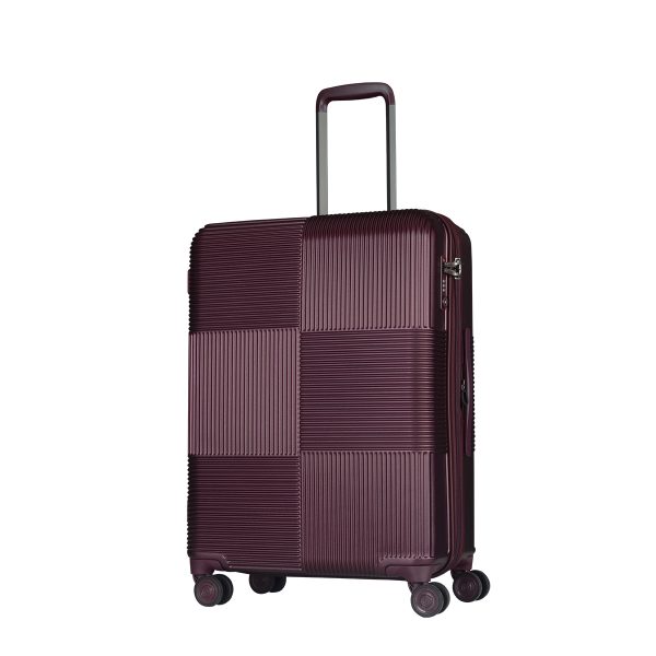 CAGGIONI กระเป๋าเดินทาง รุ่นโวยาจเกอร์ ( Voyageur 15082 ) สีแดงไวน์ ขนาด 24 นิ้ว