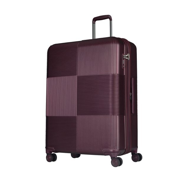 CAGGIONI กระเป๋าเดินทาง รุ่นโวยาจเกอร์ ( Voyageur 15082 ) สีแดงไวน์ ขนาด 28 นิ้ว