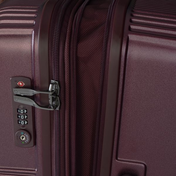 CAGGIONI กระเป๋าเดินทาง รุ่นโวยาจเกอร์ ( Voyageur 15082 ) สีแดงไวน์ ขนาด 20 นิ้ว - Image 2