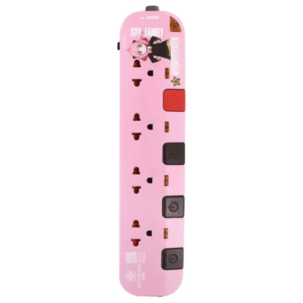 Toshino รางปลั๊ก 4 ช่อง 4 สวิตช์ 3 ม.(10A/2300W) Anya รุ่น P4375-3M SPXA - Image 3