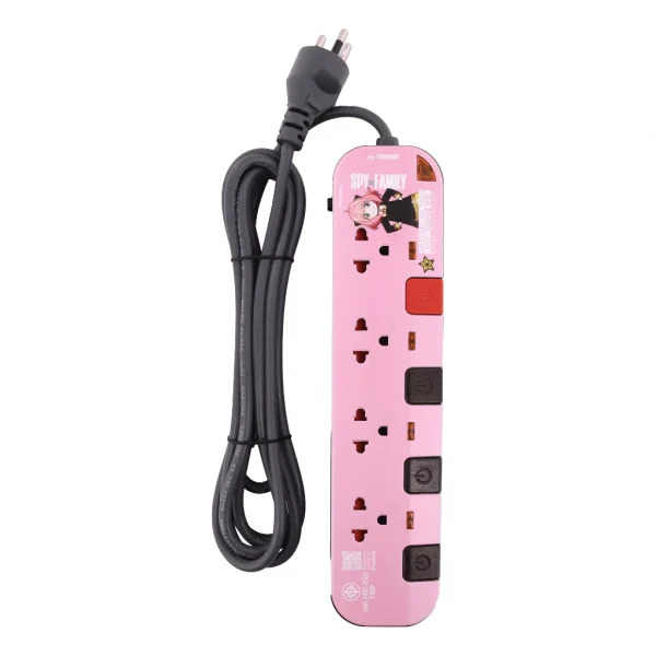 Toshino รางปลั๊ก 4 ช่อง 4 สวิตช์ 3 ม.(10A/2300W) Anya รุ่น P4375-3M SPXA - Image 4