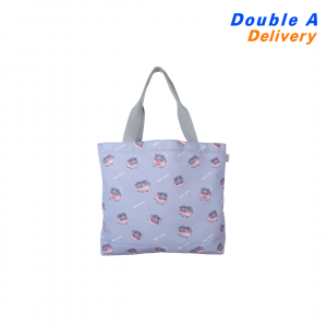ดั๊บเบิ้ล เอ กระเป๋าผ้าอเนกประสงค์ : Tote Bag MOO DENG สีเทา