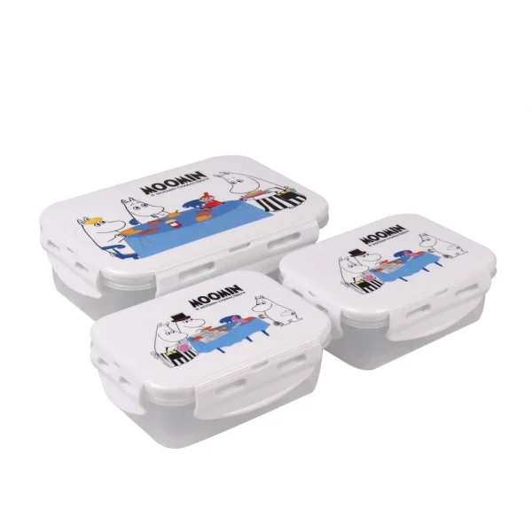 Super Lock กล่องถนอมอาหารพร้อมกระเป๋า ลายลิขสิทธิ์แท้มูมิน Moomin รุ่น 6115-AAA รวม 6 ชิ้น (3 กล่อง) - Image 5