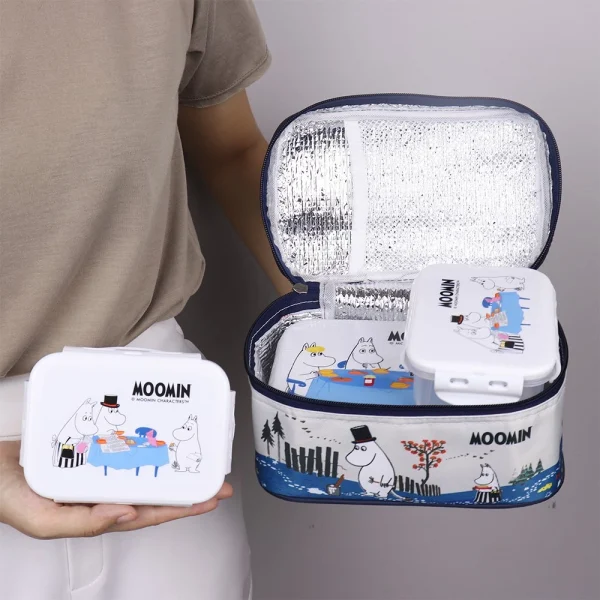 Super Lock กล่องถนอมอาหารพร้อมกระเป๋า ลายลิขสิทธิ์แท้มูมิน Moomin รุ่น 6115-AAA รวม 6 ชิ้น (3 กล่อง) - Image 7