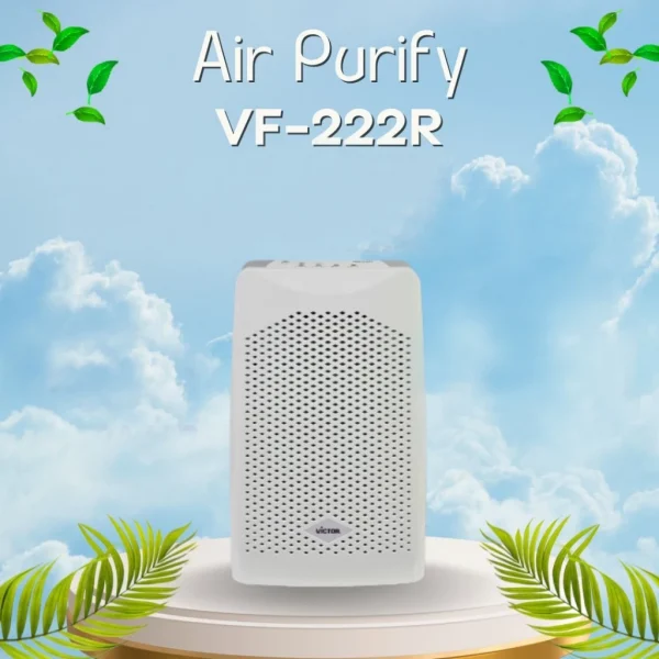 VICTOR เครื่องฟอกอากาศ เครื่องกรองอากาศ กรองฝุ่นละออง PM 2.5 รุ่น VF-222R แผ่นกรอง H12 HEPA Filter - Image 3