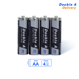 [1 แพ็ก] ถ่านคาร์บอนซิงค์ Double A ขนาด1.5V AA แพ็ก 4 ก้อน