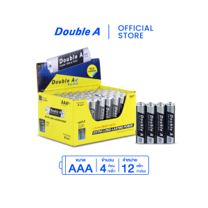 [12 แพ็ก] ถ่านคาร์บอนซิงค์ Double A ขนาด1.5V AAA แพ็ก 4 ก้อน