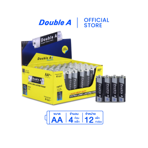 [12 แพ็ก] ถ่านคาร์บอนซิงค์ Double A ขนาด1.5V AA แพ็ก 4 ก้อน