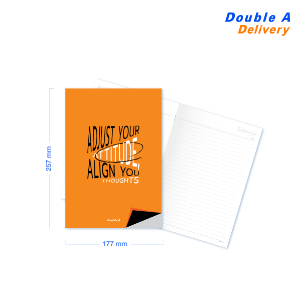 [12 เล่ม ] Double A สมุดมุงหลังคา B5 80แกรม 24แผ่น ลาย Piece of Mind - Image 3