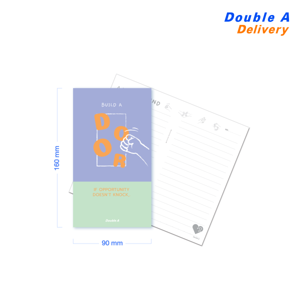 [12 เล่ม ] Double A สมุดมุงหลังคา 80แกรม 24แผ่น ลาย Piece of mind - Image 3