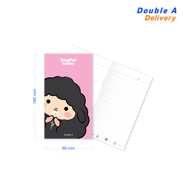 [12 เล่ม ]Double A สมุดตัดเก้า 80แกรม 24 แผ่น ลาย Joyful Garden - Image 3