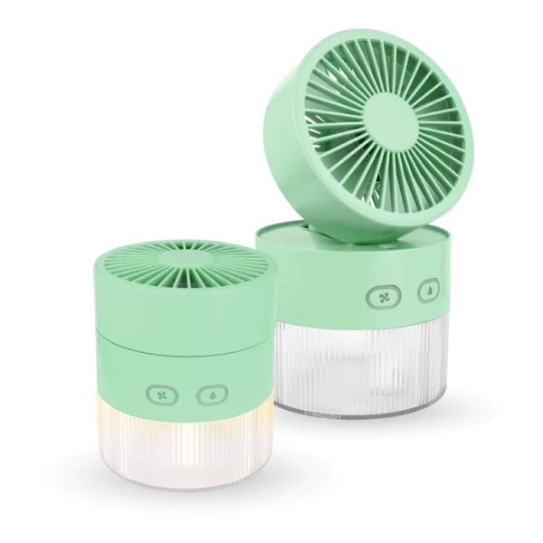 Asaki พัดลมไอนํ้าพกพา พ่นอโรม่า humidifier แรงลม 3 ระดับ มีไฟ LED สร้างบรรยากาศ รุ่น AK-FN43-สีชมพู - Image 7