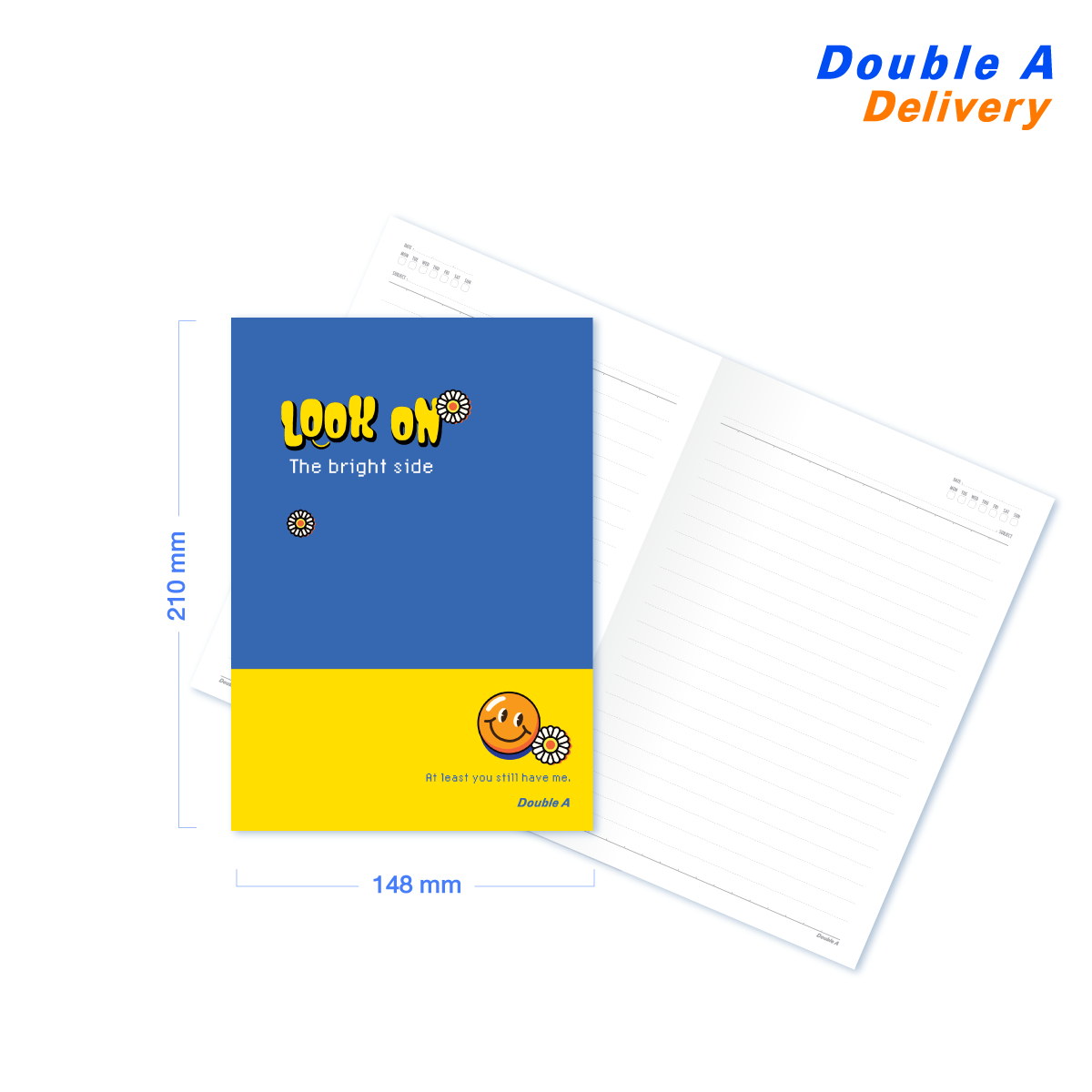 (12 เล่ม) สมุดมุงหลังคา A5 80แกรม 24แผ่น ลาย A Piece of mind - Image 2