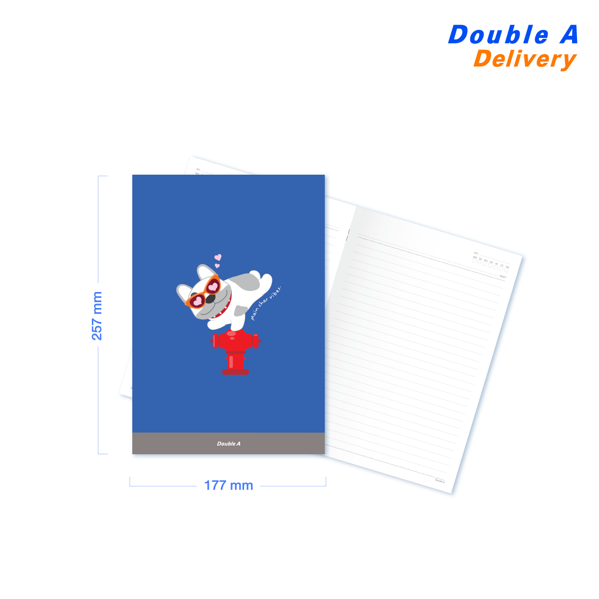 (12 เล่ม) สมุดมุงหลังคา B5 80แกรม 24แผ่น ลาย Furever - Image 2