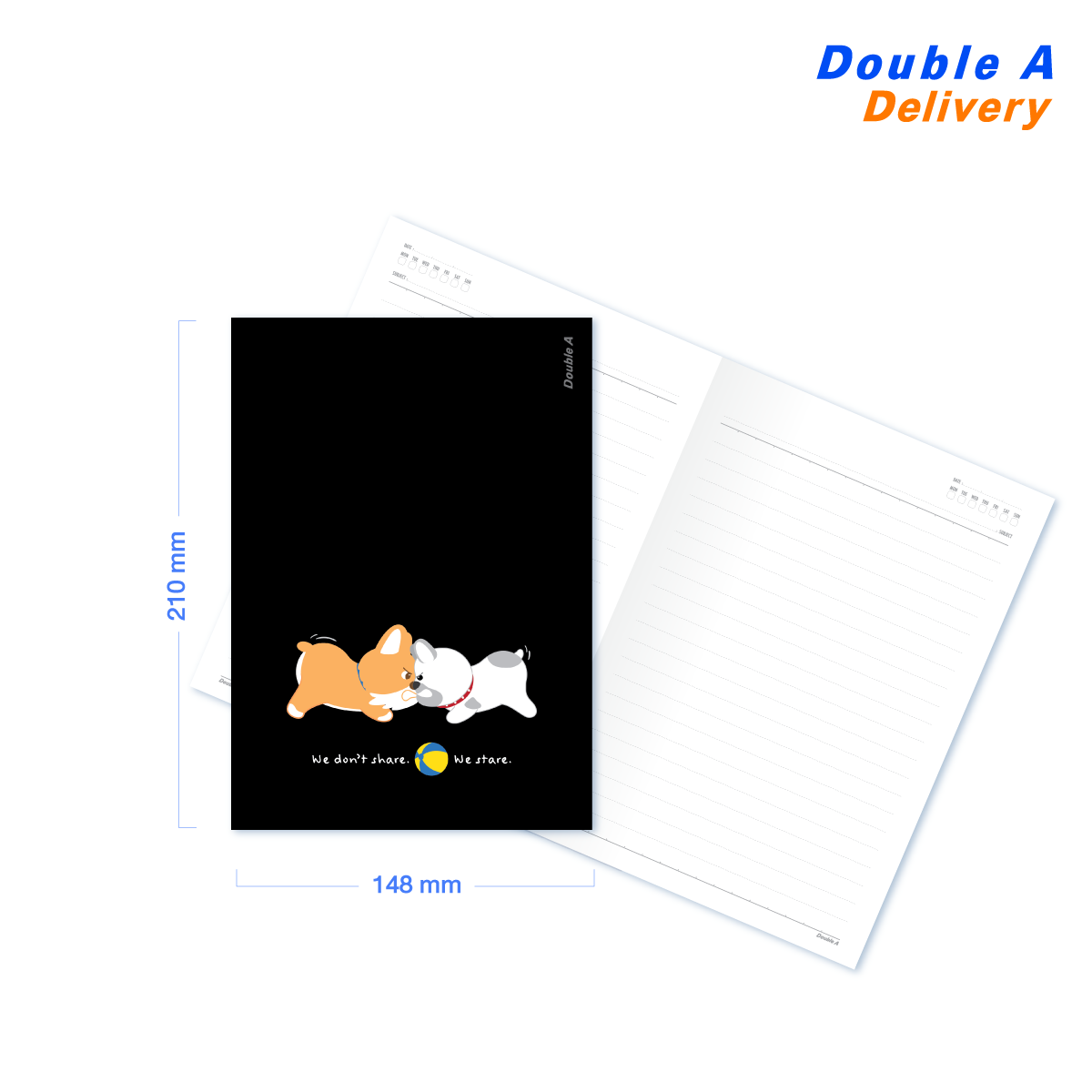 (12 เล่ม) สมุดมุงหลังคา A5 80แกรม 24แผ่น ลาย Furever - Image 2