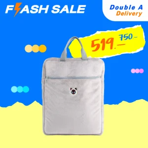 กระเป๋าโน้ตบุ๊ก 16 นิ้ว ลาย Baan Maew สีเทา (แมววิเชียรมาศ)