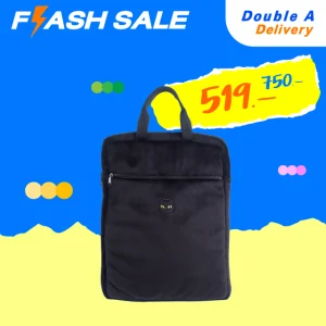 กระเป๋าโน้ตบุ๊ก 16 นิ้ว ลาย Baan Maew สีดำ (แมวโกญจา)