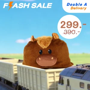 หมวกผ้าห่มลายน้องม้า ขนาด 150 x 95 ซม.