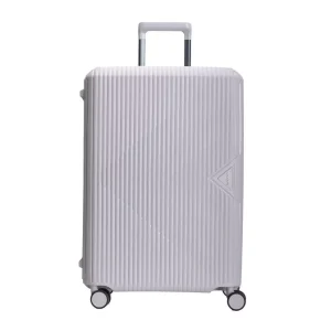 CAGGIONI กระเป๋าเดินทางล้อลาก แบบโครง รุ่น เวอร์แท็กซ์ (ฺ Vertex 24102 ) สีเทาเข้ม ขนาด 28 นิ้ว วัสดุ PP ทนทาน ระบบล็อค TSA