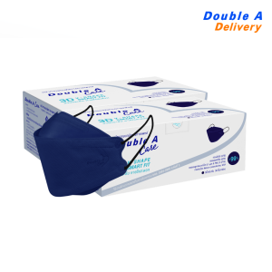 [2 กล่อง]หน้ากากอนามัย 3D V-SHAPE -สีน้ำเงิน [แบบกล่อง]