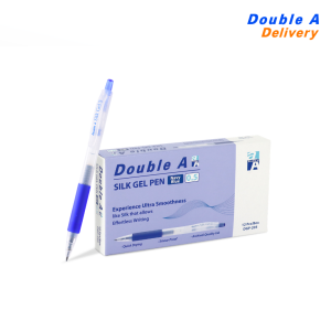 [ยกกล่อง 12 ด้าม] ปากกาเจลดั๊บเบิ้ล เอ 0.5 มม. สีน้ำเงิน Navy Blue