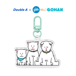 Double A พวงกุญแจอะคริลิค ลายโกฮัง 3 วัย