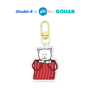Double A พวงกุญแจอะคริลิค ลายโกฮังในกระเป๋า
